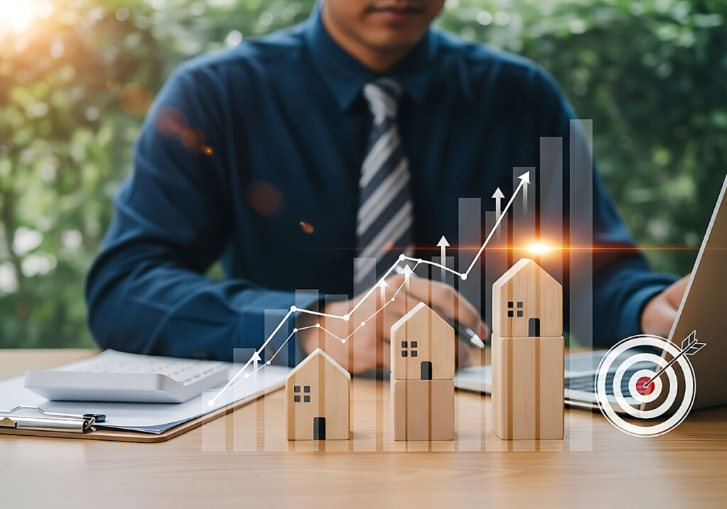 business man investing in properties